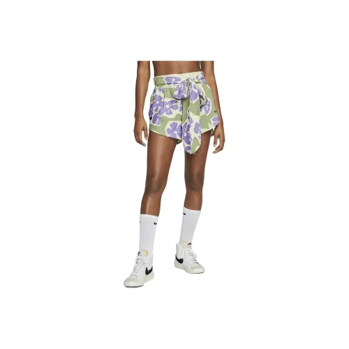 Nike X Naomi Osaka Co-branded Series Casual Shorts Women's Oil Green