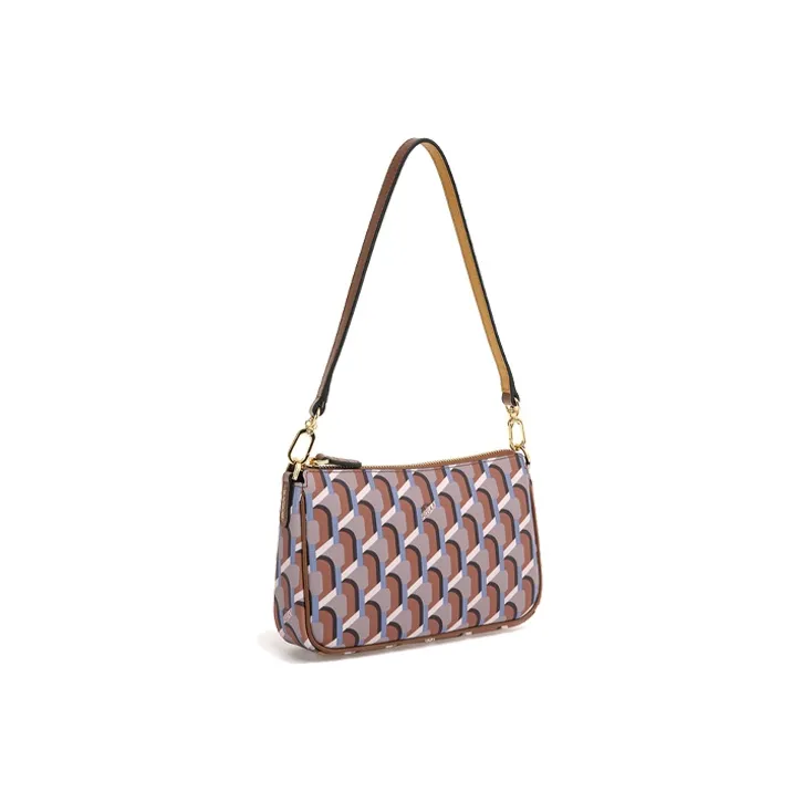 ROSA.K Cow Leather Pochette Shoulder Bag Small Size Women's Multicolor-1