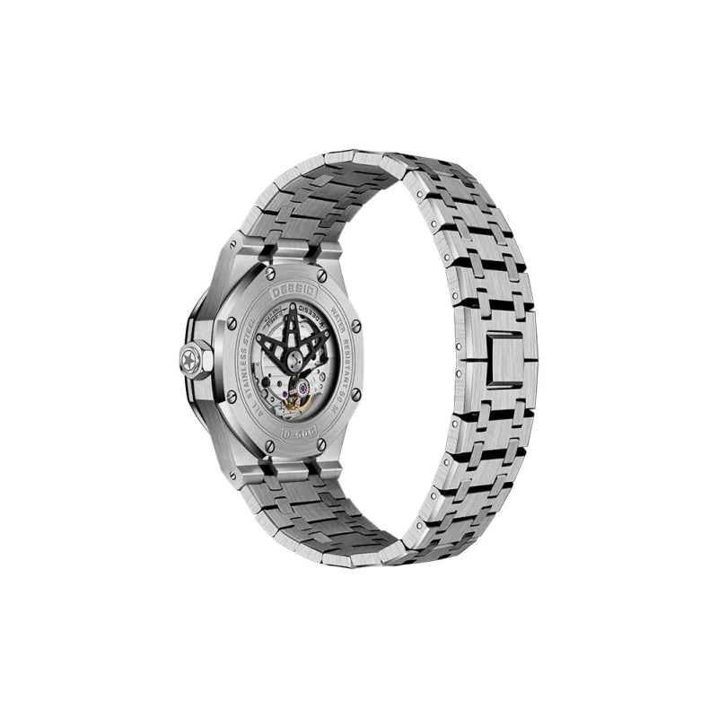 DEESIO Lancaster Collection Automatic Mechanical Movement Watch Men's Watches Cut-Out Dial D-506M.B5.4.4/0.4G-16