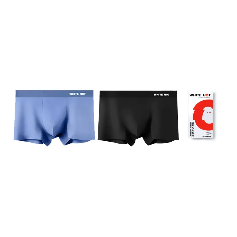 WHITE HOT Underpants Men's Gift Box Set Solid Color-7