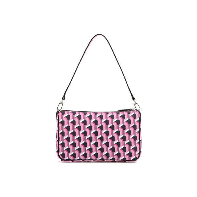 ROSA.K PVC Baguette Bag Pochette Shoulder Bag One Shoulder Small Bag Medium Size Women's Multiple Colors-3