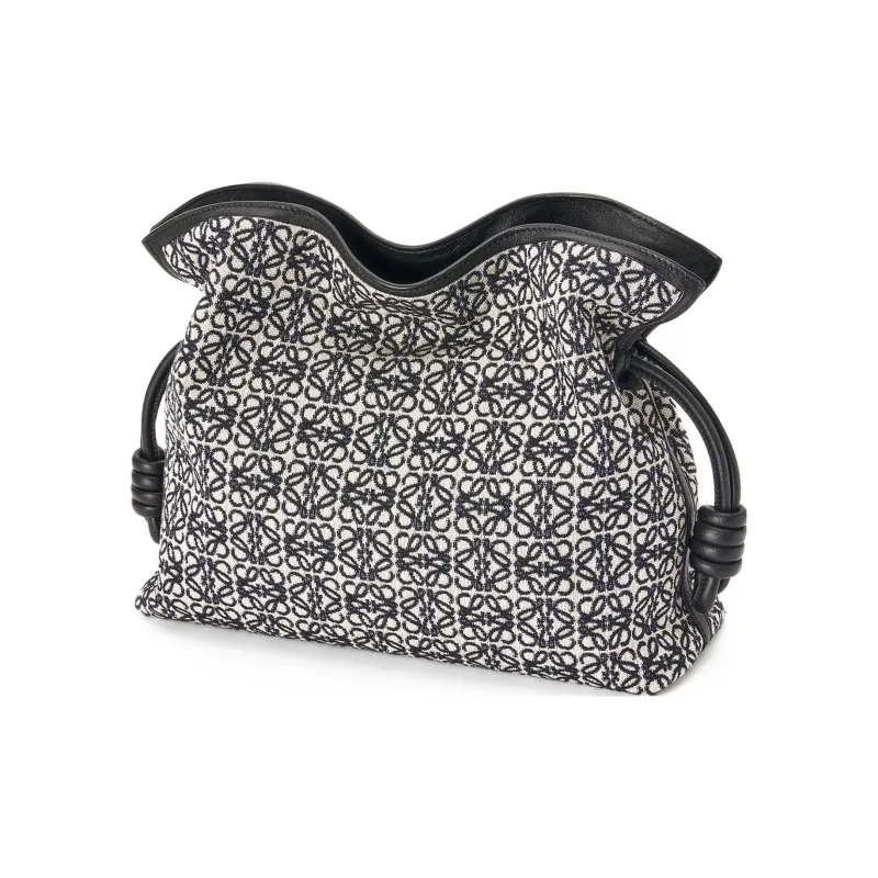 LOEWE Calfskin Panel Jacquard Fabric Clutch, Crossbody Bag, Shoulder Bag Women's-1