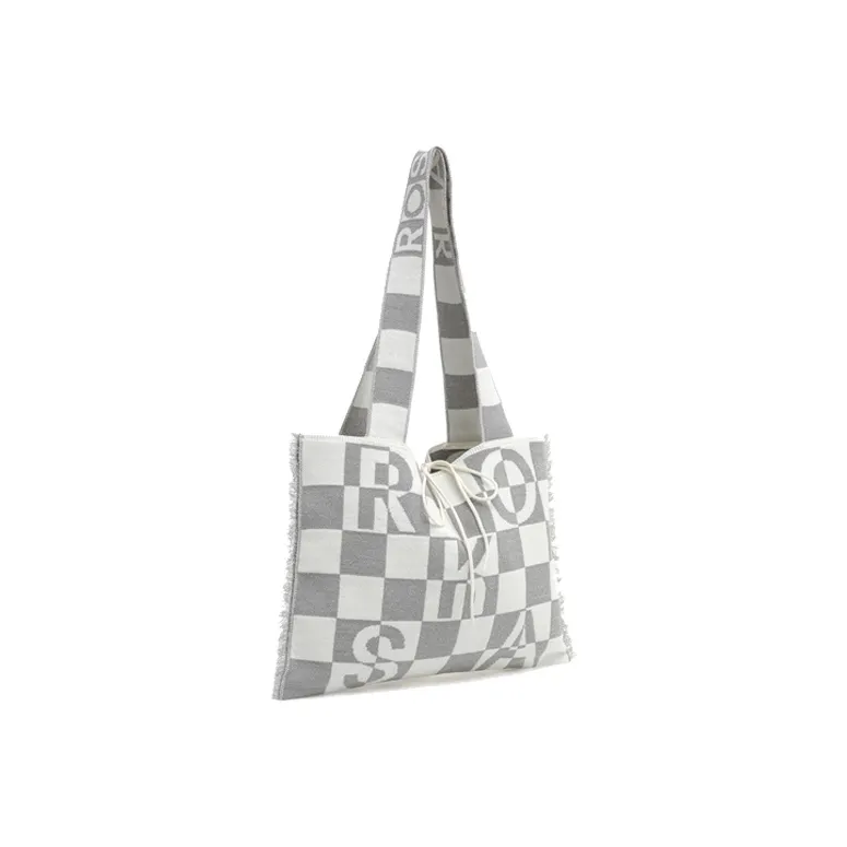 ROSA.K Blended Material Tote Bag, Handbag, Shoulder Bag Large Size Unisex Multicolor-1