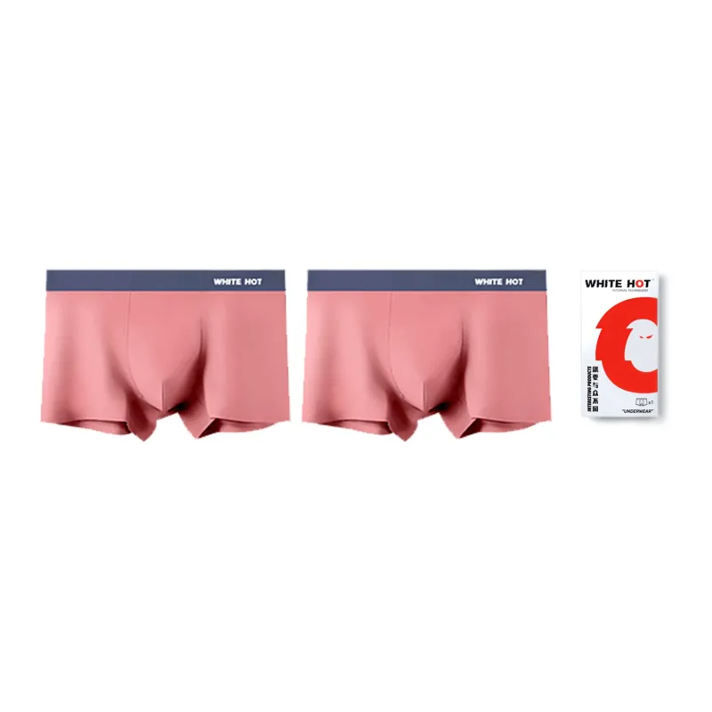 WHITE HOT Underpants Men's Gift Box Set Solid Color-4