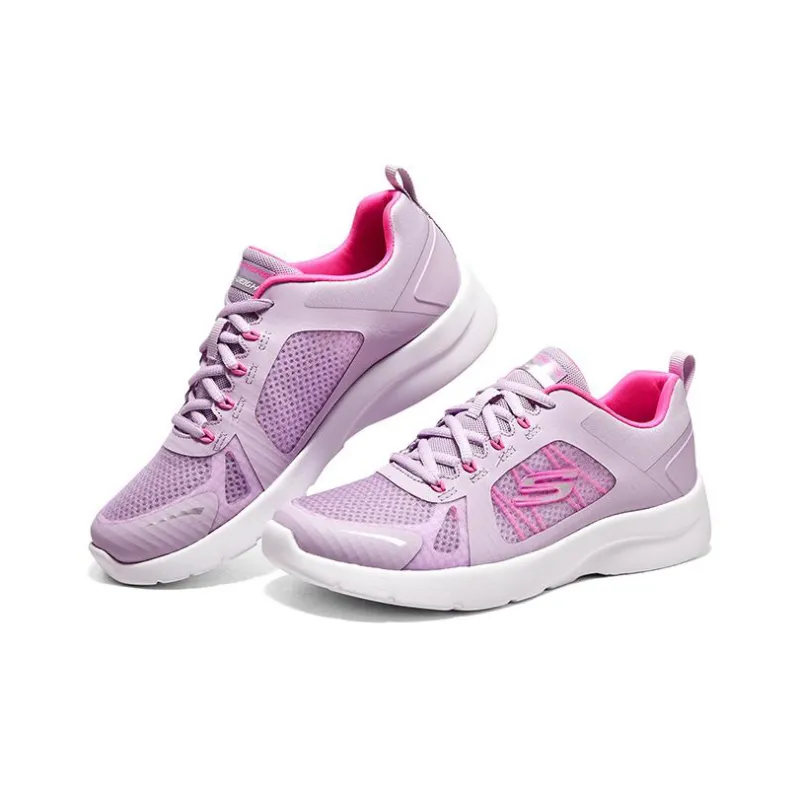 Skechers Dynamight 2.0 Anti Slip Wear Resistant Low Top Casual Shoes Women's Purple White-2
