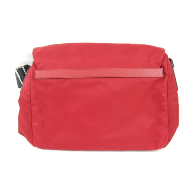 PRADA Nylon Messenger Bag Shoulder Bag Crossbody Bag Regular Women's Red-2