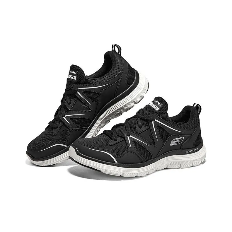 Skechers Flex Advantage 4.0 Anti Slip Wear Resistant Low Top Casual Shoes Men's Black White-2