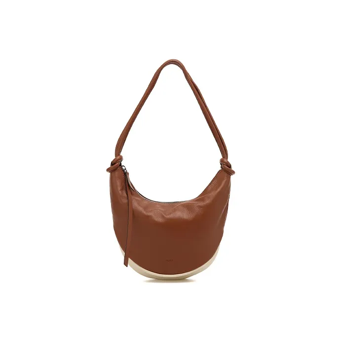 ROSA.K Sheepskin Croissant Bag, Multicolor Croissant Bag, Crescent Bag, Handbag, Shoulder Bag Unisex Multiple Colors-0