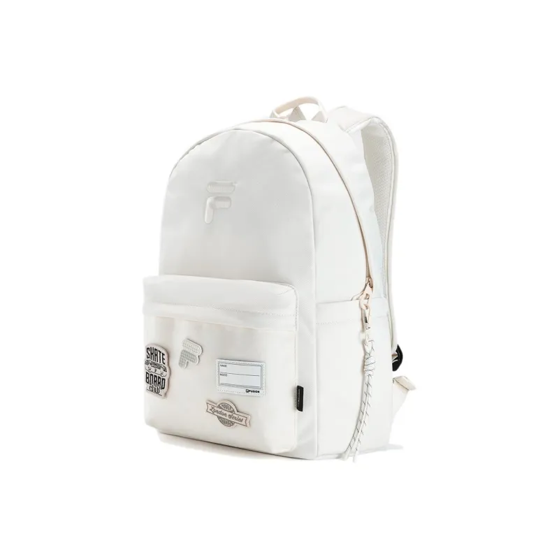 FILA FUSION Fabric Laptop Bag Backpack Regular Unisex Ecru-1
