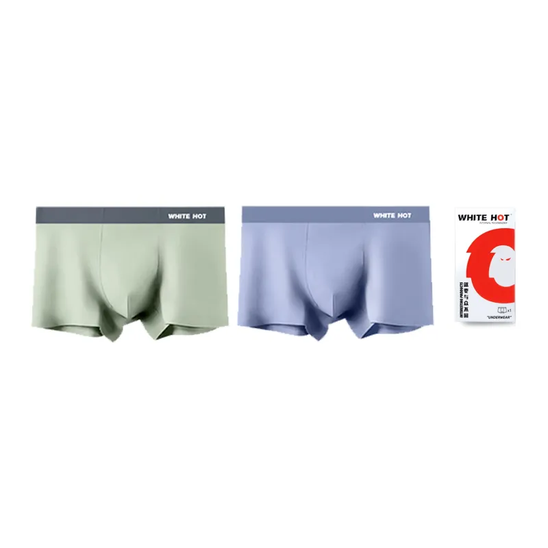 WHITE HOT Underpants Men's Gift Box Set Solid Color-15
