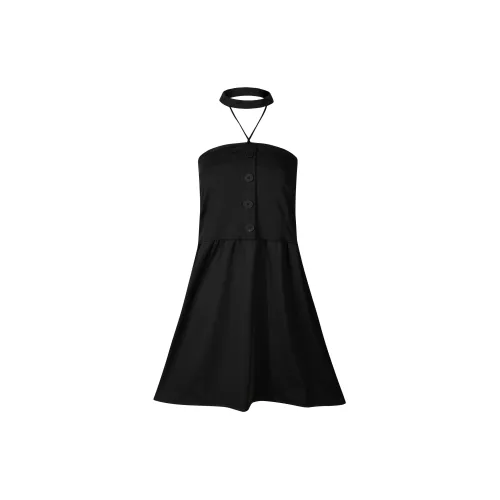 EIDOLON GRAIN Sleeveless Dresses Women's Black