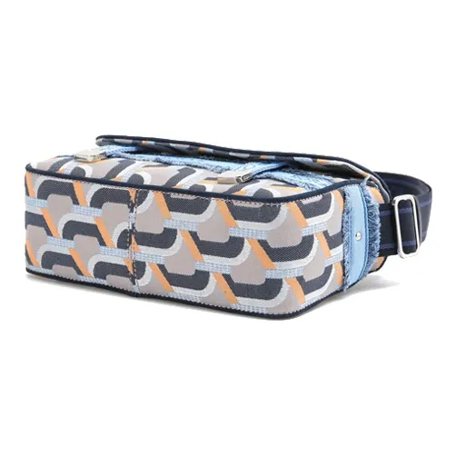 ROSA.K Cow Leather Crossbody Bag Medium Size Women's Navy Blue-3