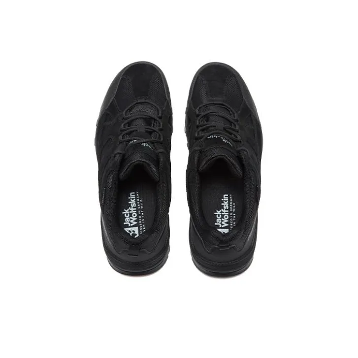 Jack Wolfskin Trail Hiker Texapore Low Cushioning Anti-Slip And Wear-Resistant Low-Top Outdoor Shoes Men's Black-3