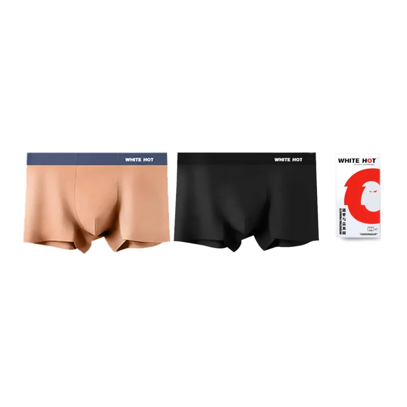 WHITE HOT Underpants Men's Gift Box Set Solid Color-12