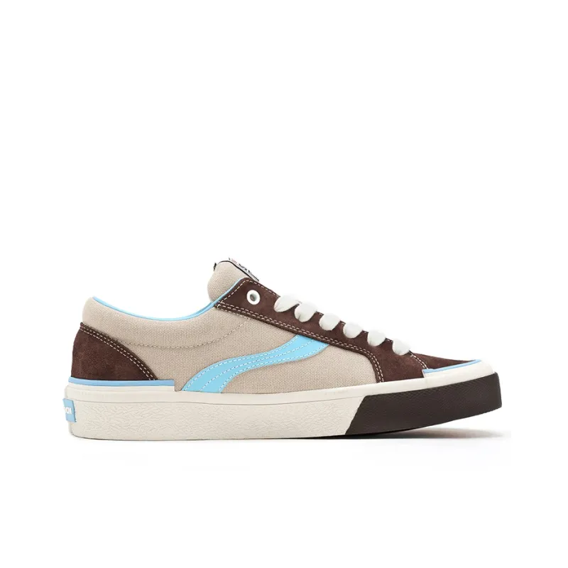 OddCIRKUS x Vision Street Wear Astley Pro Low Top Skateboard Shoes Unisex Chocolate Light Blue Multicolor-1
