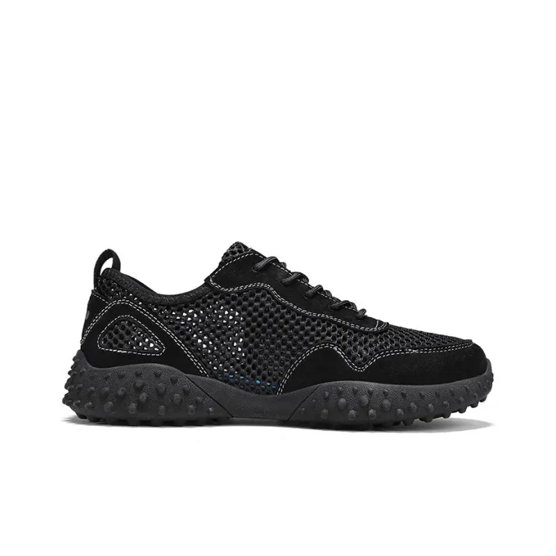 Jeep Wear resistant, Lightweight, Breathable, And Non slip. River Trekking Shoes Men's Black-1
