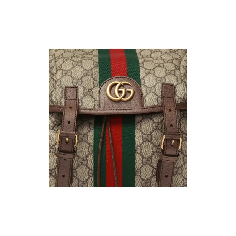 GUCCI Ophidia GG Monogram Backpack Men Medium Beige/Ebony-4