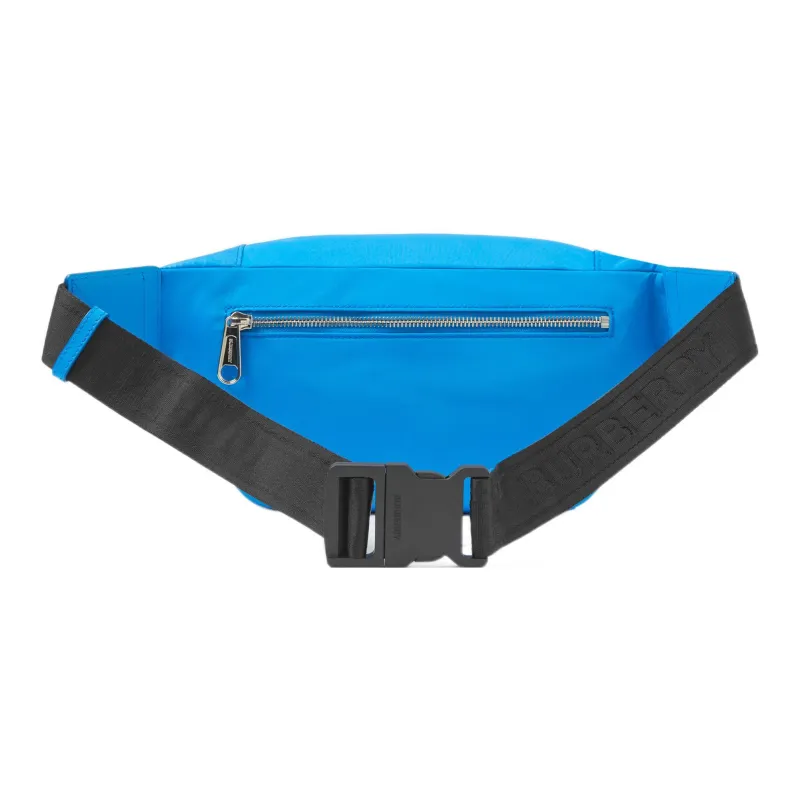 Burberry Polyamide With Leather Fanny Pack Regular Men's Bright Sky Blue-2
