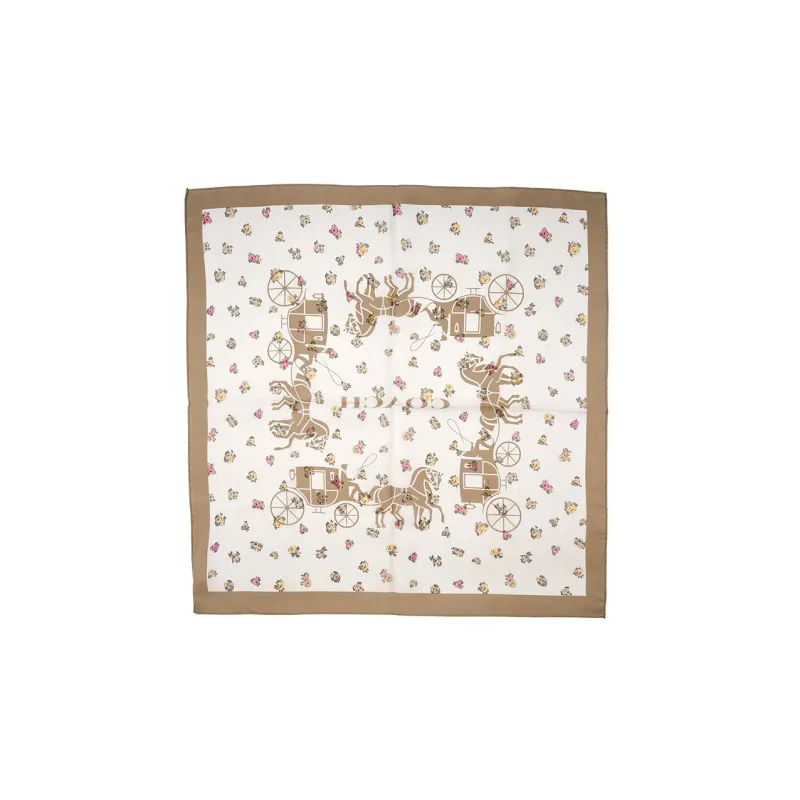 COACH Silk Silk Scarves Women's Apricot-0
