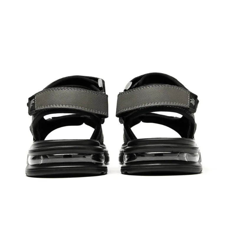 HLA Beach Sandals Men Black/Gray-11