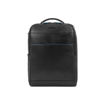PIQUADRO Leather Backpack Regular Men's Black