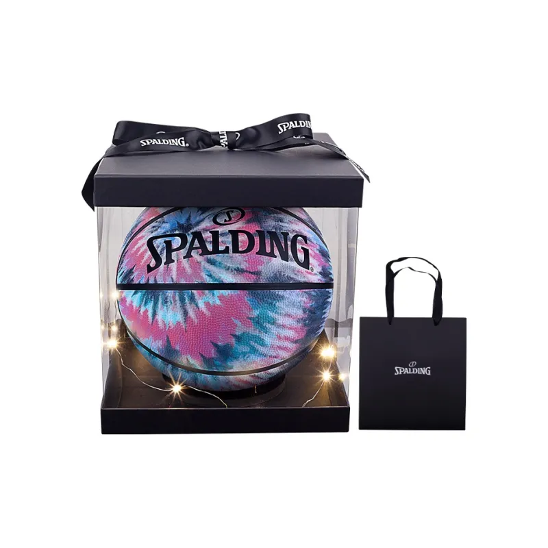 SPALDING Tie dye Series Rubber Basketball Red Size 7 Training Unisex-0