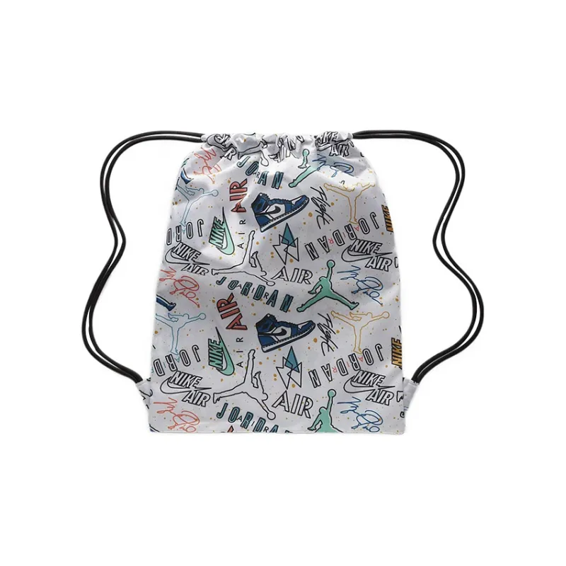 Jordan Polyester Gym Bag Backpack Regular Unisex White/Multicolor-0