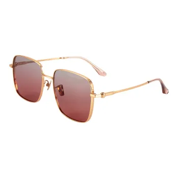 MUZU Pure Titanium Square Sunglasses Unisex