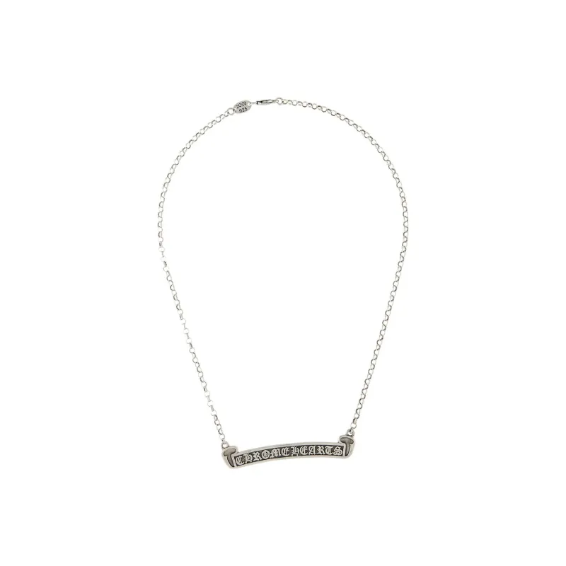 Chrome Hearts Scroll Label Chain Necklace-1