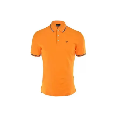 EMPORIO ARMANI Polo Shirts Men Papaya Color