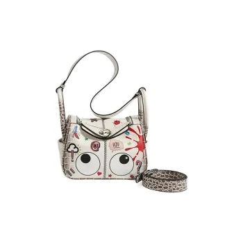 EYE THEME Crossbody Bags Ecru & Coffee