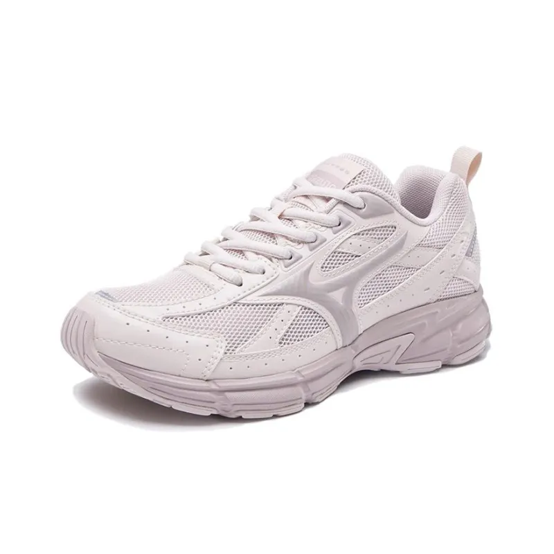 Mizuno Speed Anti-Slip Wear-Resistant Low-Top Running Shoes Unisex Gray Pink-2
