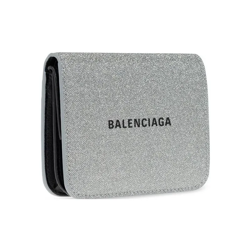 Balenciaga Nylon Wallet Regular Women's Silver-1