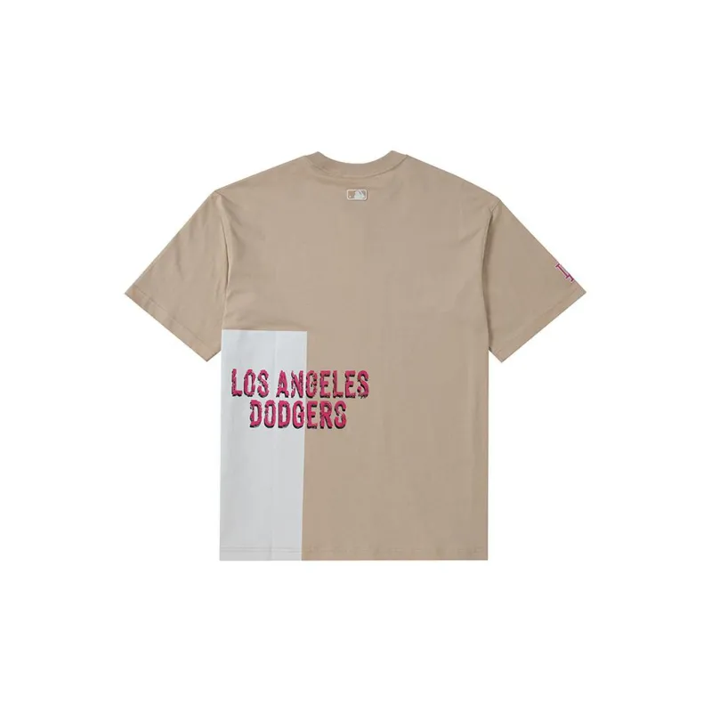 MLB Los Angeles Dodgers T Shirts Unisex Khaki-1