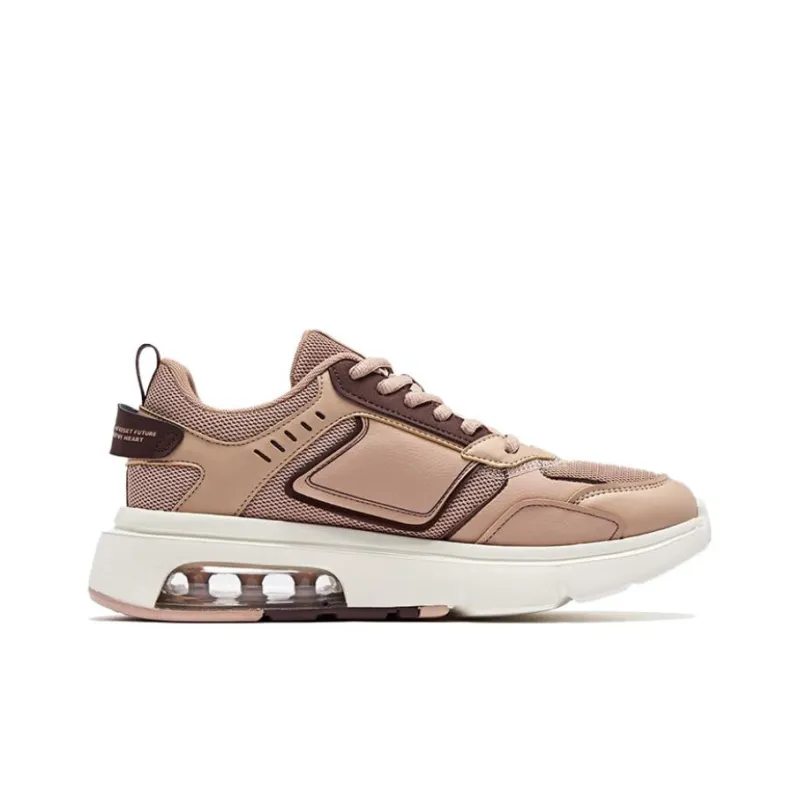 QIAODAN Non-slip Wear-resistant Shock Absorption Low-Top Sports Casual Shoes Men's Sandalwood Ivory-1