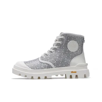 Palladium Pampa Crew Martin Boot Women's Light Gray