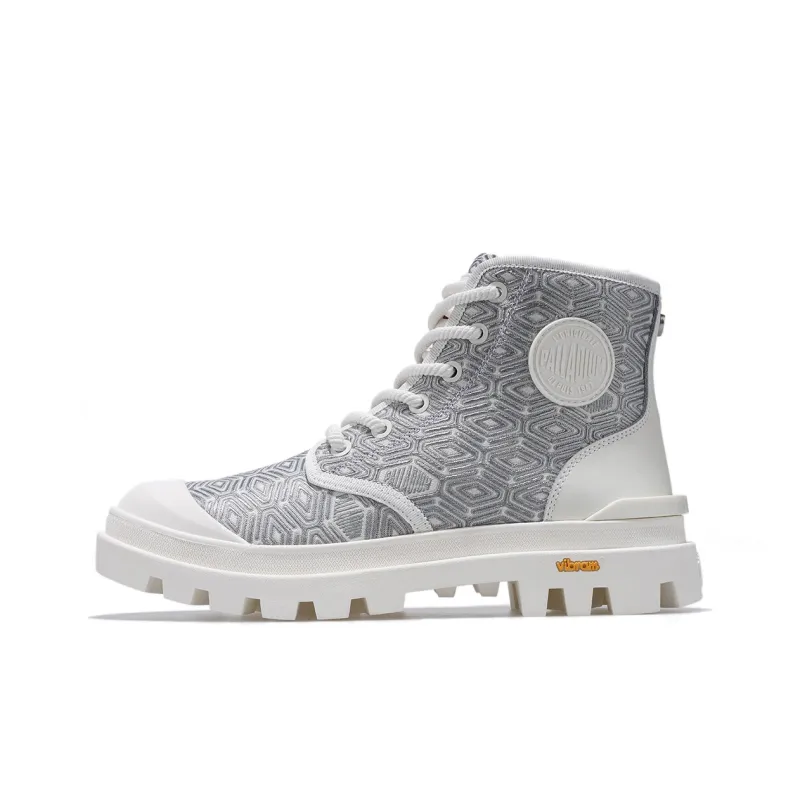 Palladium Pampa Crew Martin Boot Women's Light Gray-0