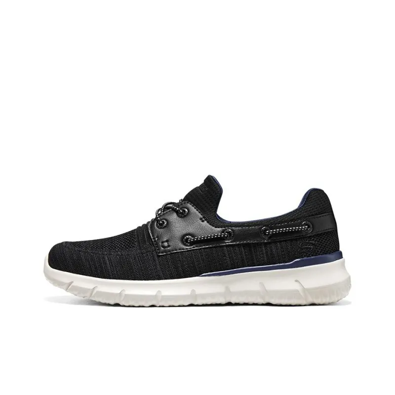 Skechers Del Retto Anti Slip Wear Resistant Low Top Sports Casual Shoes Men's Black-0