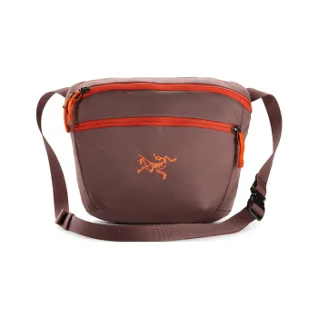Arcteryx Mantis 2 Nylon One Shoulder Crossbody Fanny Pack Regular Unisex Velvet Sand Pink/Phenom Orange