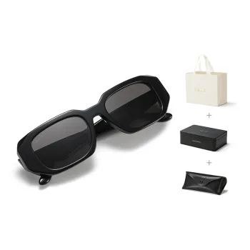 SHAWN LEE Plate Frame Irregular Shape Sunglasses Unisex