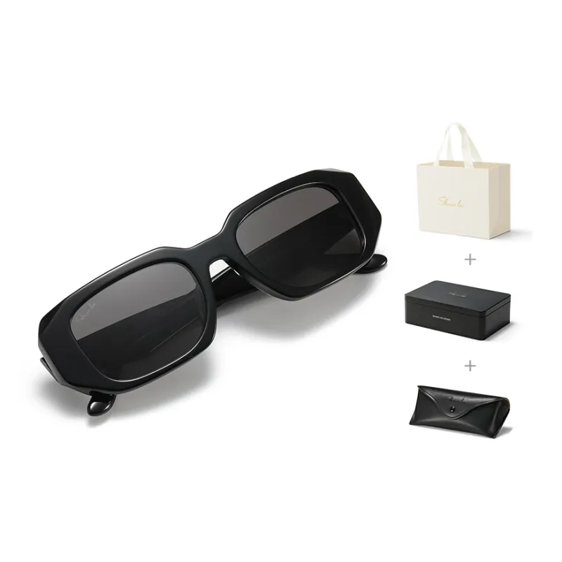 SHAWN LEE Plate Frame Irregular Shape Sunglasses Unisex-0