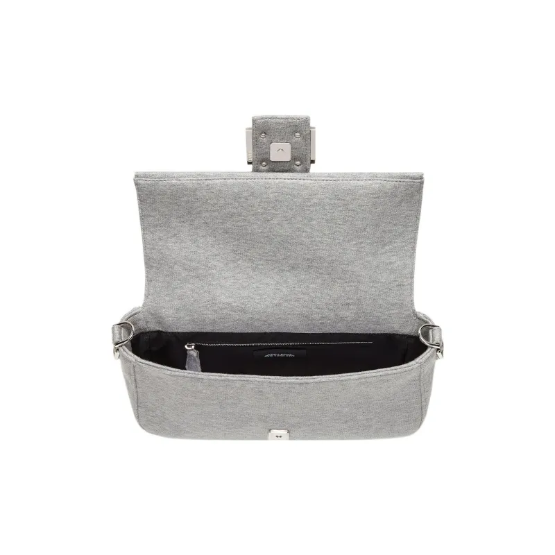 FENDI Marc Jacobs Collaboration Capsule Collection Baguette Polyester Shoulder Bag Crossbody Bag Handbag Men's Gray-3