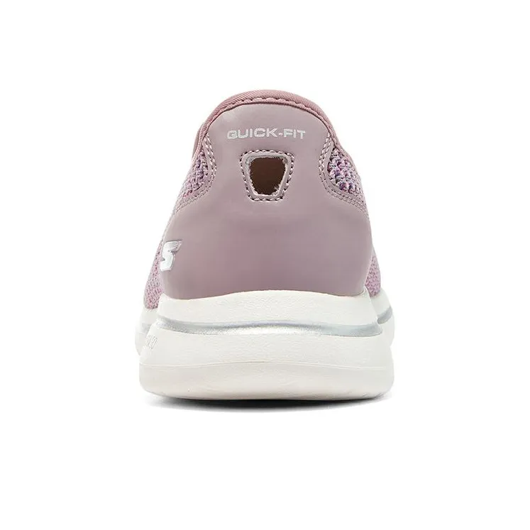 Skechers Go Walk 5 Anti Slip Wear Resistant Low Top Casual Shoes Women's Pink-3
