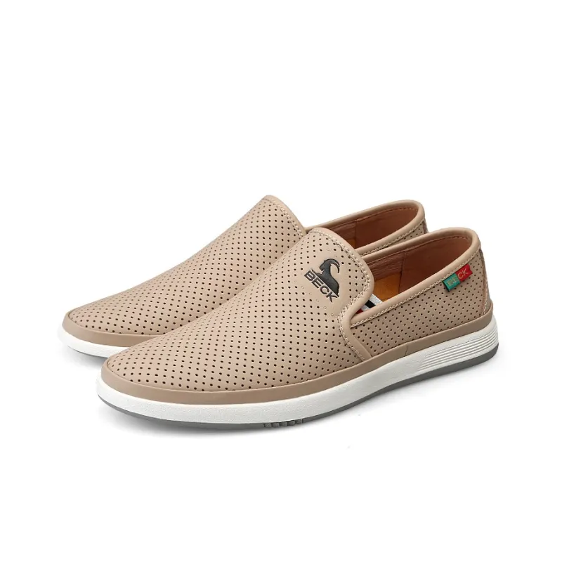 BECK Men's Casual Shoes Men Low Top Blue/Sand-7