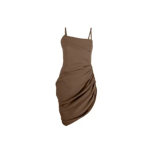 Jacquemus Slip Dresses Women's Dark Brown