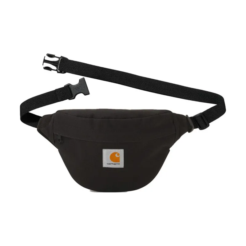 Leather-trimmed canvas shoulder bag