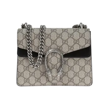 GUCCI Dionysus Canvas With Leather Crossbody Bag Shoulder Bag Women's Brown