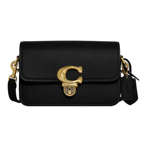COACH Studio Glove Tanning Envelope Bag, Crossbody Bag, Shoulder Bag Women's Black
