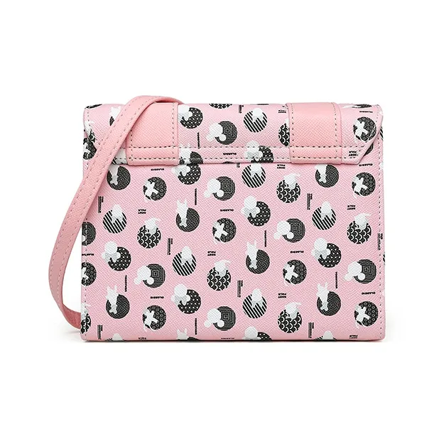Disney PU Small Square Bag Satchel Bag Crossbody Bag Shoulder Bag Women's Yellow-3