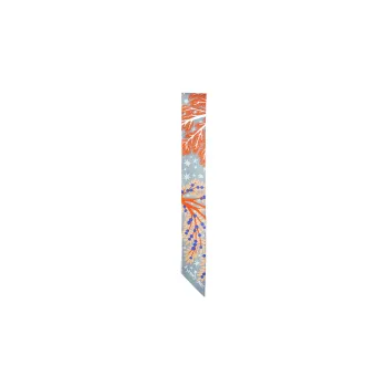 HERMES Silk Scarves Women's Rose Purple/Orange